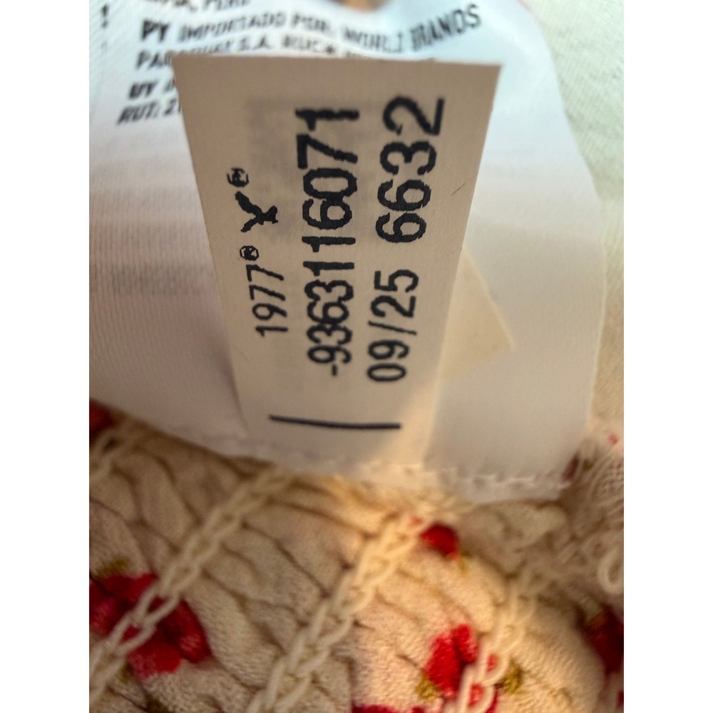 American Eagle Floral Blouse Medium Y2K 90s Cottage Lace NWT Top Coquette Shirt - Picture 7 of 12
